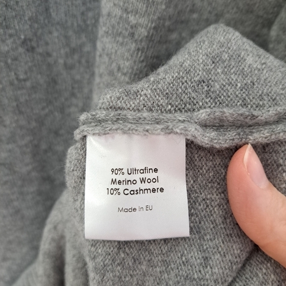 Sheep by the Sea Ireland merino and cashmere tunic sweater grey medium NWT - Picture 9 of 10